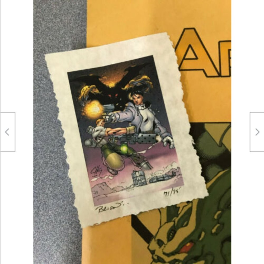 2001 SIGNED Area 52 Comic Book Collector's Pack 4 issues with Mini Print